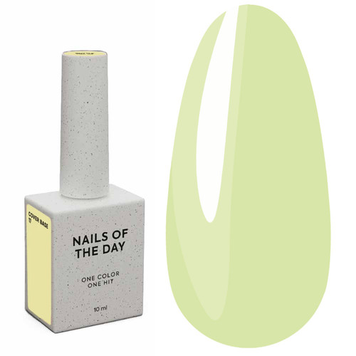 Baza hybrydowa NAILSOFTHEDAY Cover NEW Formula 17 cytrynowo-żółta 10 ml - Фото №1