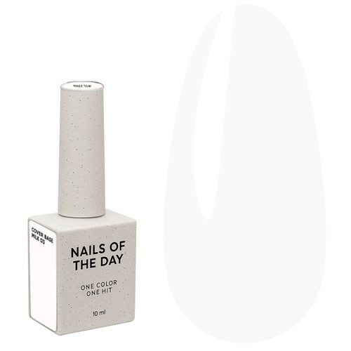 Baza hybrydowa NAILSOFTHEDAY Cover NEW Formula Milk 03 mleczna 10 ml - Фото №1