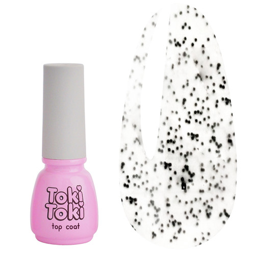 Top hybrydowy Toki-Toki Black Dot Top No wipe 5 ml - Фото №1