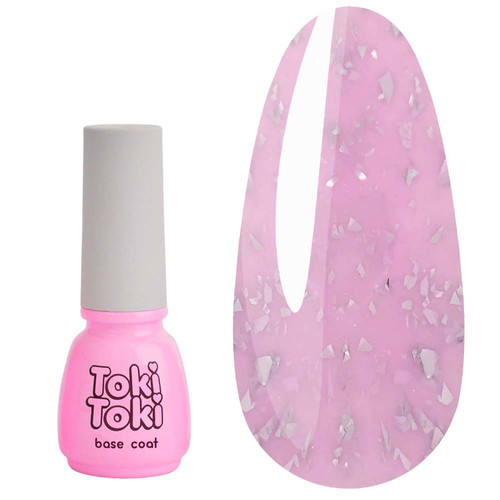 Base Toki-Toki Potal 003 pink with silver leaf 5 ml - Фото №1