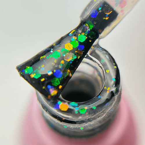 Top hybrydowy Toki-Toki Glitter Top No wipe 5 ml - Фото №2