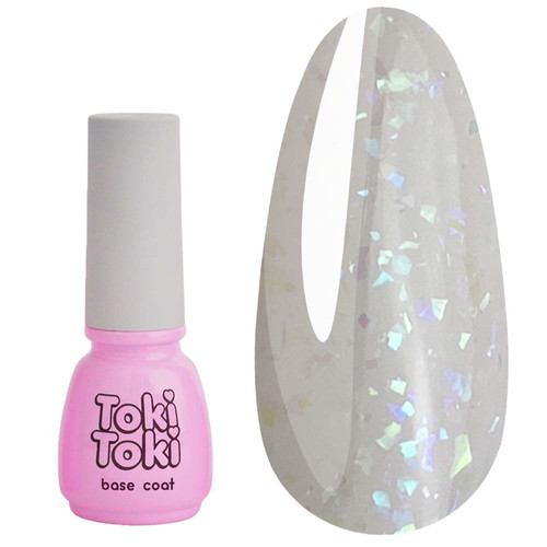 База Toki-Toki Stars Base SB07 молочный с фиолетово-голубой поталью 5 мл - Фото №1