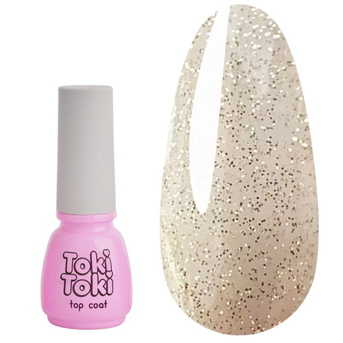 Top hybrydowy Toki-Toki Champagne Top No wipe 5 ml - Фото №1