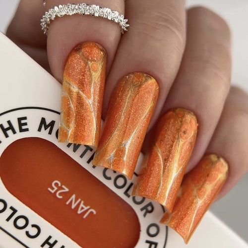 Lakier hybrydowy NAILSOFTHEDAY Color of the month January 2025 Vitamin C 10 ml - Фото №6