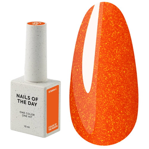 Lakier hybrydowy NAILSOFTHEDAY Color of the month January 2025 Vitamin C 10 ml - Фото №1
