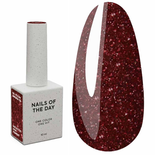 Lakier hybrydowy NAILSOFTHENIGHT Sangria 10 ml - Фото №1