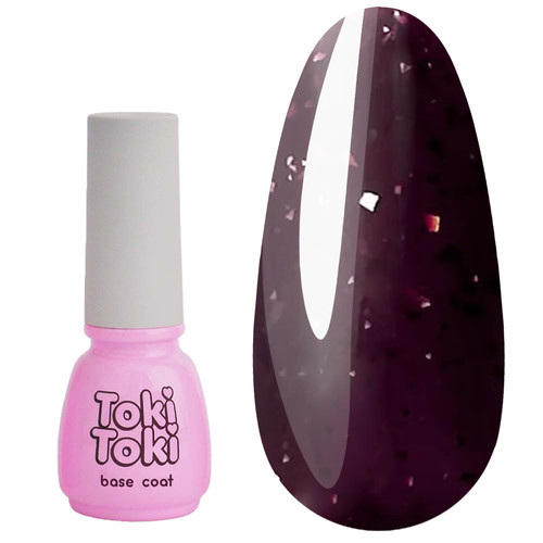 База Toki-Toki Glaze Base GL06 сливовый с золотой поталью 5 мл - Фото №1
