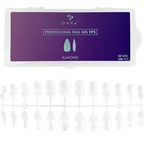 Tipsy żelowe DNKa Nail Gel Tips Oval 240 szt. (NGTODNKA) - Фото №2