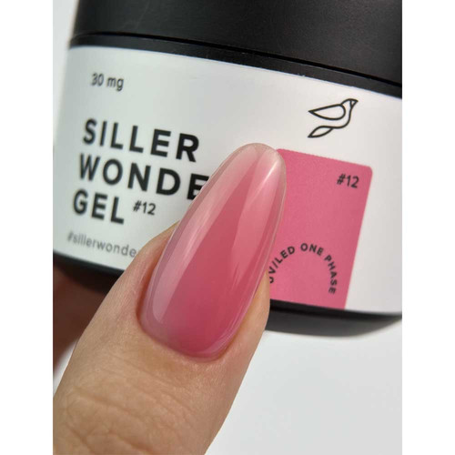 Żel do przedłużania Siller UV/LED One Phase Wonder Gel №12 różowy 30 ml (u0000012842) - Фото №2