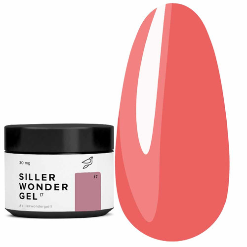 Żel do przedłużania Siller UV/LED One Phase Wonder Gel №17 brzoskwiniowo-różowy 30 ml (NF-00021885) - Фото №1