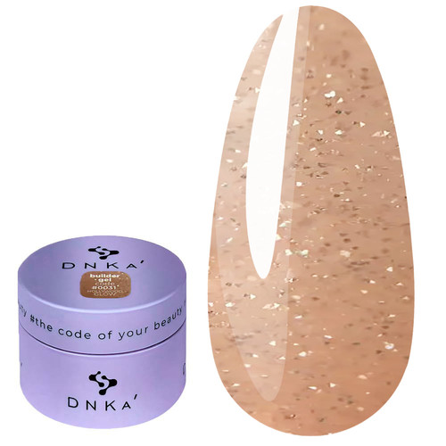Żel do paznokci DNKa Builder Gel #0031 Hollywood Glow beżowy odblaskowy 30 ml (BGD0031) - Фото №1