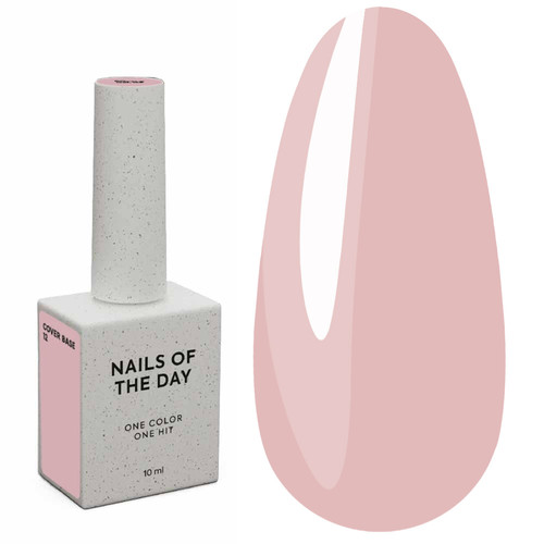 База для ногтей NAILSOFTHEDAY Cover NEW Formula 12 бежево-розовый 10 мл - Фото №1