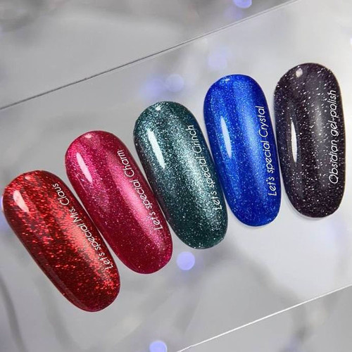 Lakier hybrydowy NAILSOFTHEDAY Let's Special Grinch szmaragdowo-zielony z połyskiem 10 ml - Фото №4