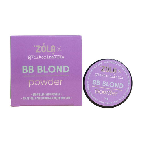 ZOLA Viktorina Vika Rozświetlający Fioletowy Puder do Brwi BB Powder 10 g - Фото №2