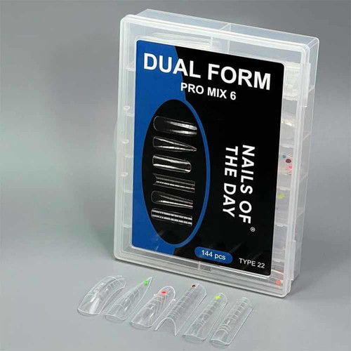 Górne formy NAILSOFTHEDAY Dual Form Pro Mix 6 (Type 22) 144 szt - Фото №2