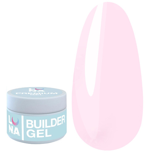 Żel budujący LUNA Premium №19 pastelowy róż 15 ml (323-2598-0519) - Фото №1