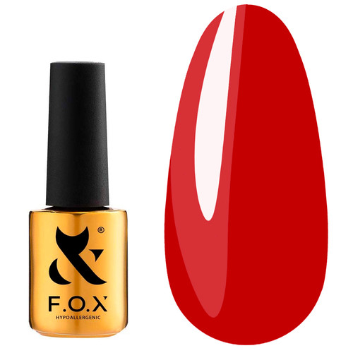 Lakier hybrydowy F.O.X Lipstick Collection 005 klasyczny karmin 7 ml (LC - 05) - Фото №1
