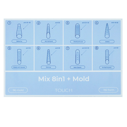 Верхние формы TOUCH Mix 8in1 + mold 288 шт - Фото №4