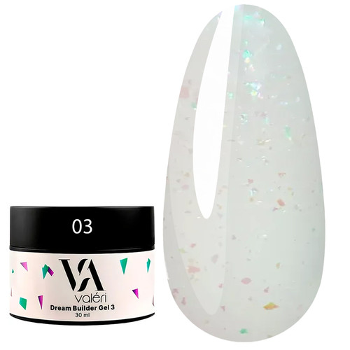 Żel budujący VALERI BUILDER GEL DREAM №03 30 ml - Фото №1