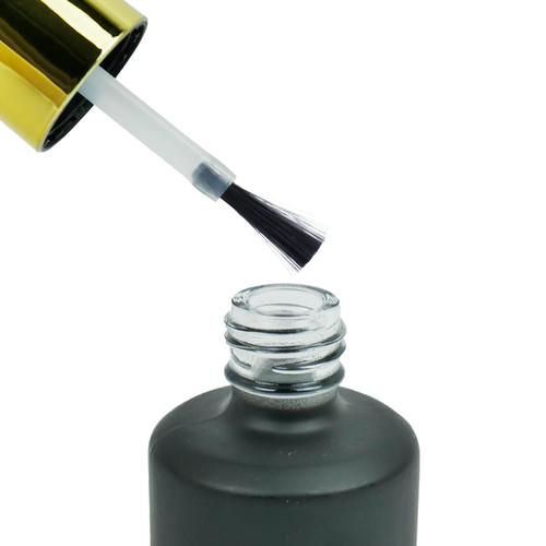 Флакон MILLIFORM стеклянный Босс черный с золотым колпачком 15 мл - Фото №2