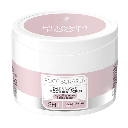 Wygładzający peeling solno-cukrowy do stóp PHARM FOOT Foot Scraper 200 g - Фото №1