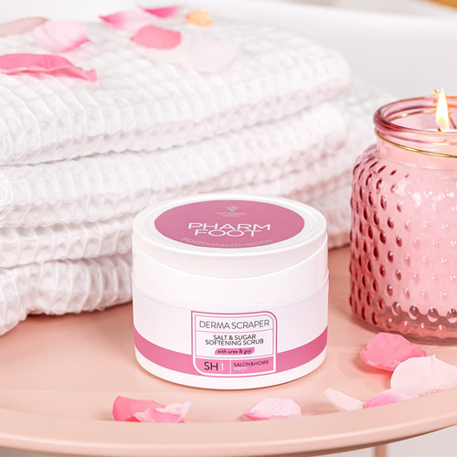Zmiększający peeling solno-cukrowy PHARM FOOT Derma Scraper 200 g - Фото №3