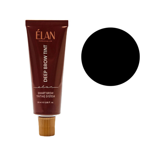 Długotrwała farba do brwi ELAN Deep Brow Tint 03 Black, 20ml