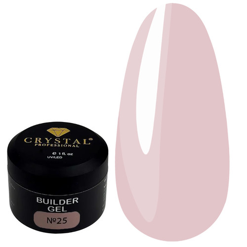 Żel budujący Crystal Builder Gel №25 bladoróżowy 15 ml - Фото №1