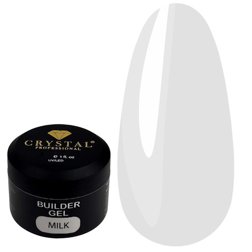 Żel budujący Crystal Builder Gel Milk 15 ml - Фото №1