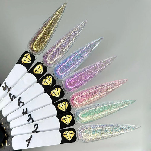 Гель для наращивания Crystal Builder Gel Chameleon №5 голубо-розовый хамелеон 15 мл - Фото №2