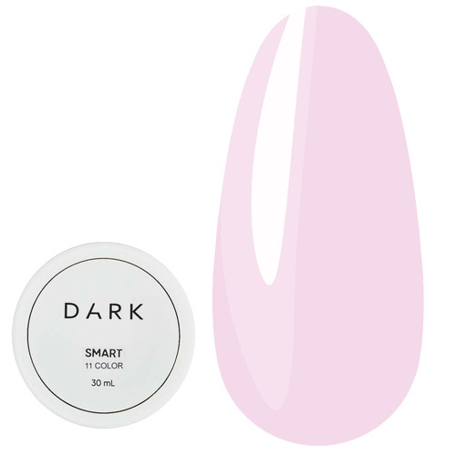 Żel przedłużający DARK Smart Builder Gel 11 mleczno-lilowy 30 ml - Фото №1