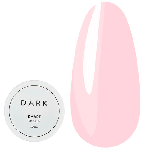 Гель для наращивания DARK Smart Builder Gel 18 розовый 30 мл - Фото №1