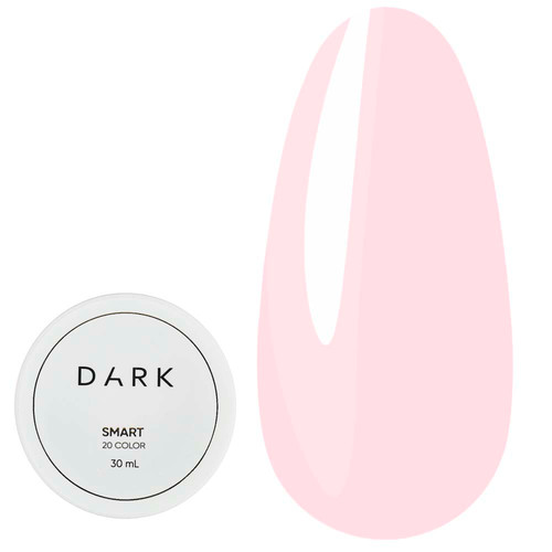 Гель для наращивания DARK Smart Builder Gel 20 светло-розовый 30 мл - Фото №1