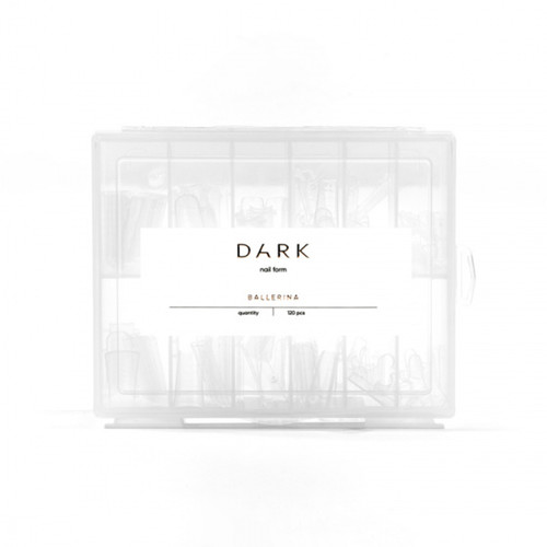 Górne formy Dark Nail form Ballerina 120 szt - Фото №3