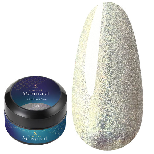 Żel F.O.X Shine Gel Mermaid 001 złoty perłowy 15 ml - Фото №1