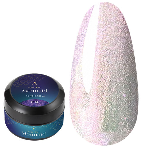 Żel F.O.X Shine Gel Mermaid 004 lawendowo-różowy perłowy 15 ml - Фото №1
