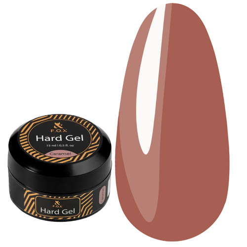 Żel budujący F.O.X Hard gel Caramel 15 ml - Фото №1