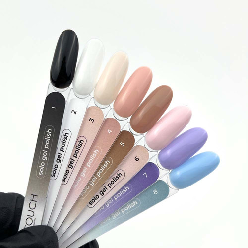 Lakier hybrydowy Touch Solo Gel Polish 05 jednofazowy 3w1 beżowy 9 ml - Фото №3