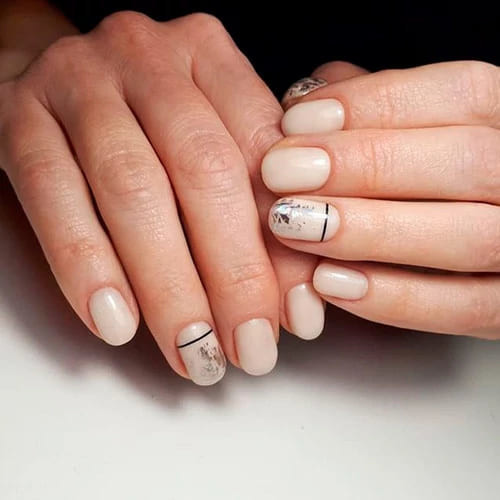 Manicure mleczny
