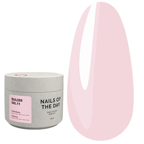 Żel budujący NAILSOFTHEDAY Builder Gel 11 jasnoróżowy 30 ml - Фото №1