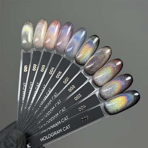 Gel polish DARK Hologram cat 04 violet 6 ml - Фото №5
