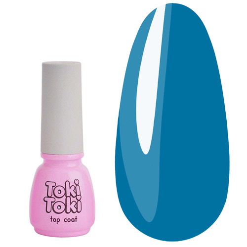 Top hybrydowy Toki-Toki Plexi Top No wipe № 05 niebieski 5 ml - Фото №1