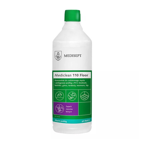 Płyn do podłóg Medisept Mediclean 110 FLOR owoce leśne 1L