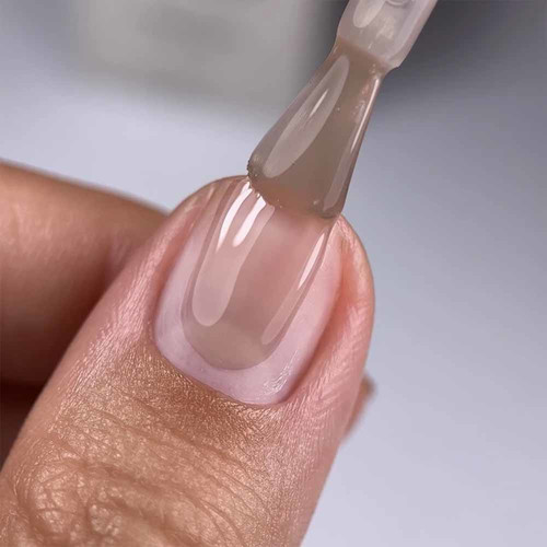 Baza hybrydowa NAILSOFTHEDAY Cover NEW Formula №43 półprzezroczysty beż 10 ml - Фото №3