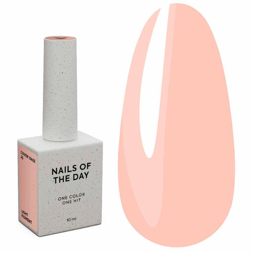 Baza hybrydowa NAILSOFTHEDAY Cover NEW Formula №45 półprzezroczysty nagi 10 ml - Фото №1