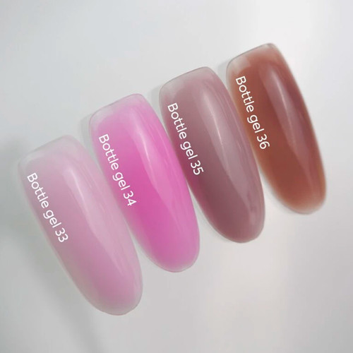 Żel przedłużający NAILSOFTHEDAY Bottle gel 34 delikatny róż 10 ml - Фото №3
