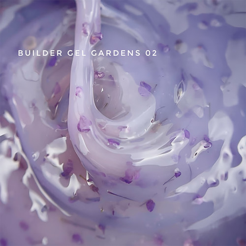 Гель для наращивания TOUCH Gardens builder gel 02 молочно-сиреневый 15 мл - Фото №2