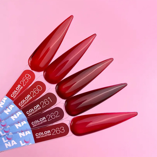 Gel polish Lunamoon Color Kiss 261 burgundy stained glass 13 ml (047-4487-1257) - Фото №4