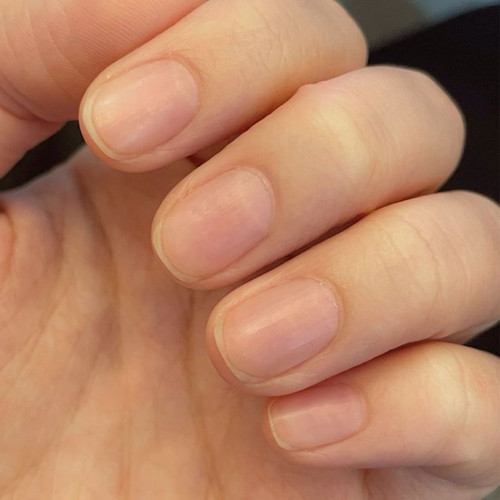 Manicure japońskie owalny