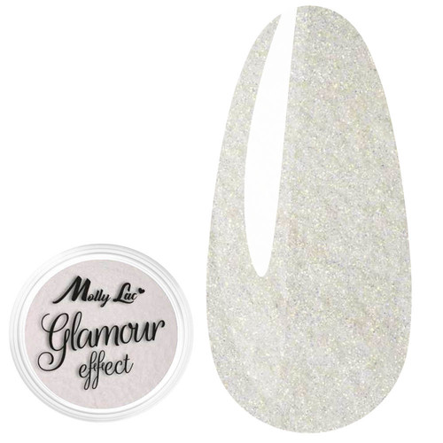 Pyłek do paznokci MollyLac Glamour Effect Gold №2 1 g - Фото №1